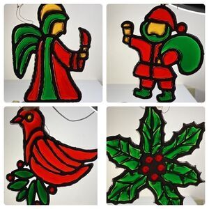 Faux Stained Glass Christmas Ornaments